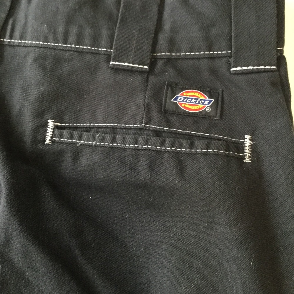 Dickies Cargo Pants Boys 36 Black Flex Regular Baggy Loose Fit Skater Grunge Emo - Picture 8 of 14